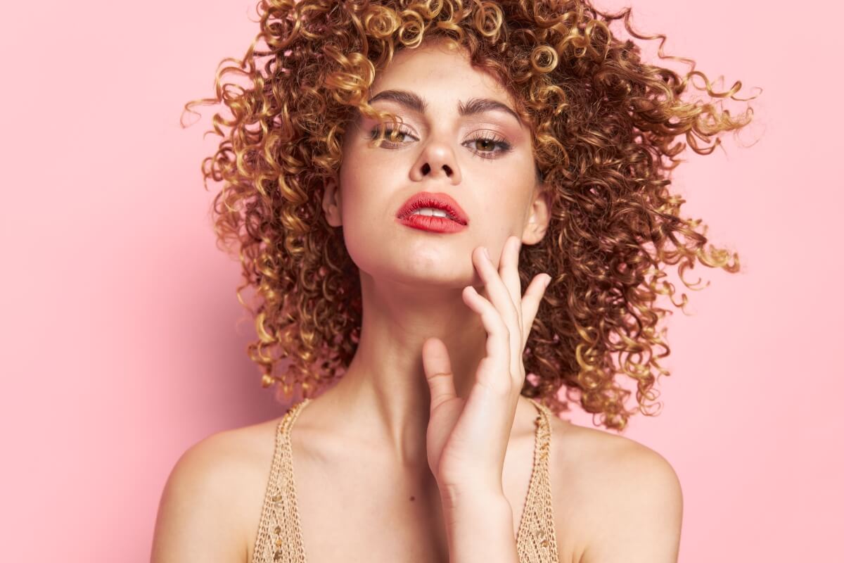 Sexy Model Curly Hair